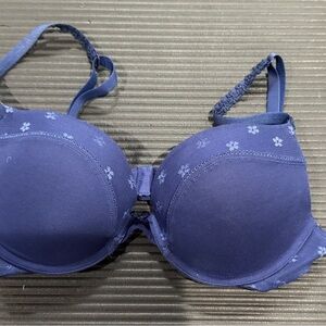 Victoria’s Secret - Plunge ladies 34D Bra - blue